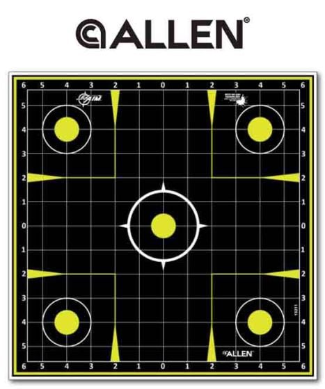 Allen EZ-Aim Non-Adhesive Splash Sight In Grid Targets x 12