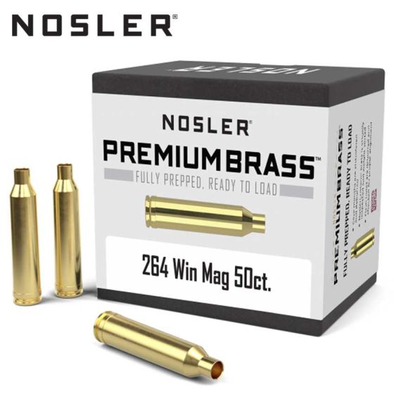 Nosler-Brass-264-Win-Mag-Catridge-Cases