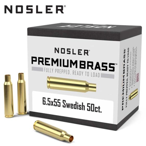 Nosler-Brass-6.5x55-Swedish-Mauser-Catridge-Cases