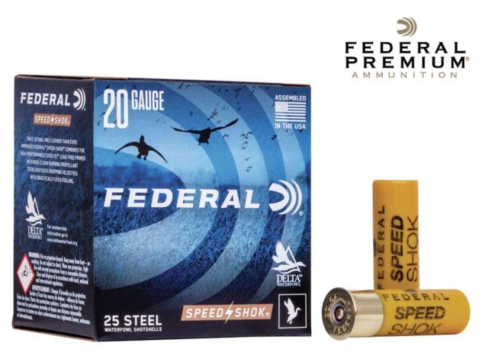 Munitions Federal Speed-Shok 20 ga 2.75'' 3/4 oz #4 25/pqt