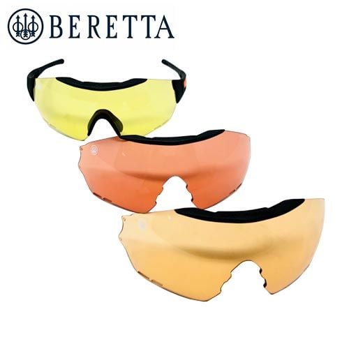 Beretta Puull Shooting Glasses 3-Lens Pack