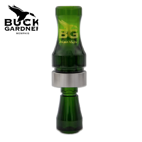 Appeau à Canard Buck Gardner Double Nasty à Double Anche Camo Green