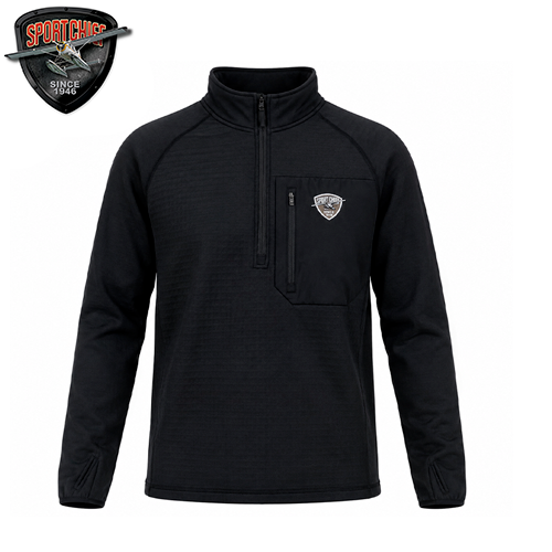 Sportchief Black Men's Half-Zip Track Pullover