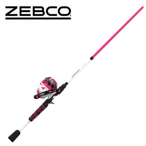 Zebco Roam Pink 6'0" Medium 2-Piece Spincast Combo