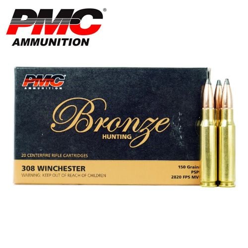 Munitions PMC Bronze .308 Winchester 150 gr SP 20/boîte