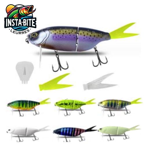 Insta-Bite 2-Part Vibra Pike 12.5 cm Swimbait