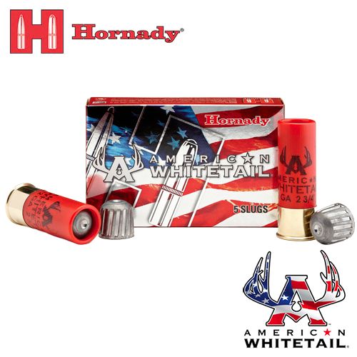 Hornady American Whitetail 12 ga 2 3/4" 1 oz Rifled Slug 5/Box