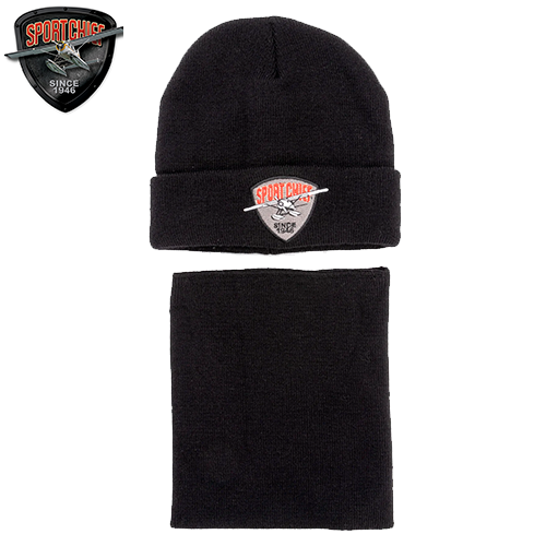 Combo Tuque Et Cache-Cou Sportchief Noir