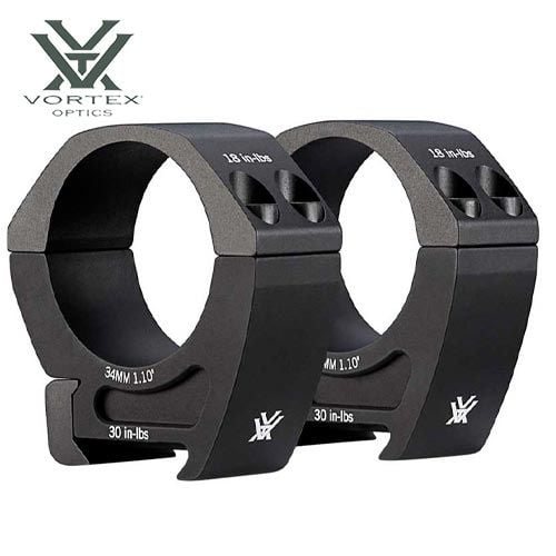 Vortex 34 mm Medium Scope Rings Picatinny