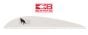 Bohning White 3'' Bronco Vanes 100/pack