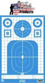 Pro-Shot 12" X 18" SplatterShot Blue Tactical Precision Target Pistol/Rifle/Shotgun - 8 Pack

