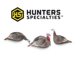 Appelants Strut-Lite Turkey Decoy "Flock" 3-Pack de Hunters Specialties 