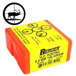 Boulets-6mm/.243''-CAL-VLD-87gr-Berger-Bullets