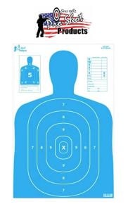 23" x 35"-Blue-Silhouette-Targets
