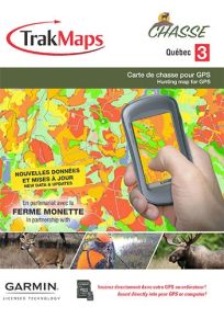 TrakMaps Hunting Quebec 3 for Gamin GPS
