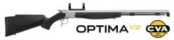 Carabine à Poudre Noire CVA Optima V2 .50 Acier Innox./Noire (ISM) 26'' 