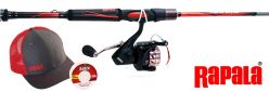 Rapala Redline 6'6'' 30 Spinning with free hat and line Combo