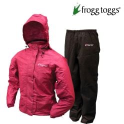 Frogg Toggs - All Purpose Women Pink /Black - Rain Suit 