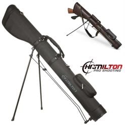 Black-Leather-SlipStand-Gun-Case-Pop-Out-Stand