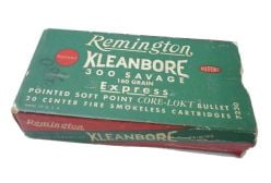 Vintage-Remington-Kleanbore-300-Savage-Ammo-Box