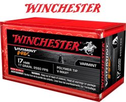 Winchester Varmint HV 17 HMR 17 gr. Ammunition
