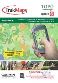 Trak Maps TOPO Quebec 6 For Garmin GPS 