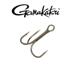 Gamakatsu Treble Hooks, Round Bend, Bronze