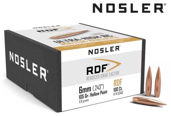 Nosler-RDF-6mm-Bullets