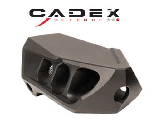 Cadex MX1 Mini 6.5 Cal 5/8''-24 Black Muzzle Brake