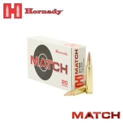 Hornady Match 223 Rem 75 gr BTHP Match 20/Box Ammunition