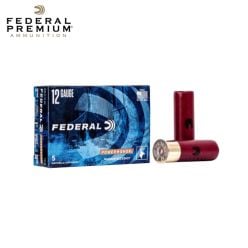 Federal Power-Shok Buckshot Low Recoil 12 ga 3'' 15 Pellets 00 Buck Lead 5/Box Ammunition