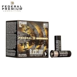 Munitions Federal Black Cloud FS Steel High Velocity 12 ga 3'' 1 1/8 oz #2 25/pqt