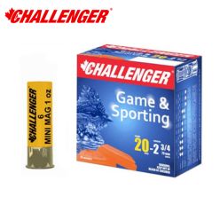 Challenger 20 ga 2.75'' 1 oz #6 Lead Shot 25/Box Ammunition