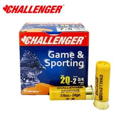 Challenger Game & Sporting 20 ga 2.75'' 7/8 oz #7.5 Shot 25/Box Ammunition