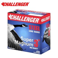 Challenger Steel Super Magnum 12 ga 3'' 1 3/8 oz #2 25/Box Ammunition