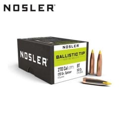 Nosler Ballistic Tip Hunting .270 Caliber 170 gr Spitzer Boat Tail Ammunition 50/Box