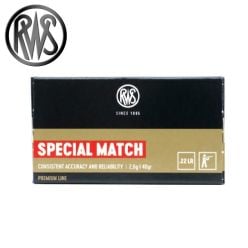 RWS Special Match .22 LR 40 gr LRN Ammunition 50/Box