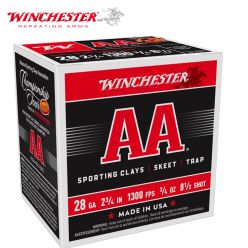 Winchester AA Sporting Clays 28 ga 2-3/4" 3/4 oz #8.5 Ammunition