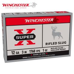 Munitions Winchester Super X 12 ga 3" slug rayée 1 oz