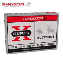 Winchester Super X 12 ga 3-1/2" 18 Pellets 00 Buck Ammunition