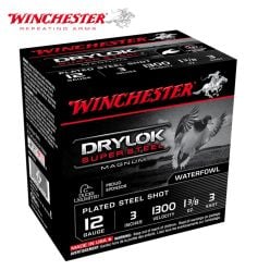 Winchester DryLok Super Steel 12 ga 3" 1-3/8 oz #3 Ammunition