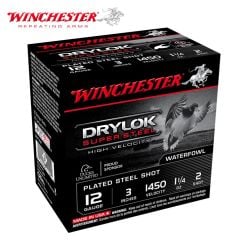 Munitions Winchester DryLok Super Steel 12 ga 3" 1-1/4 oz #2