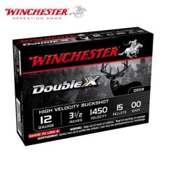 Winchester Double X 12 ga 3-1/2" 15 Pellets 00 Buck Ammunition