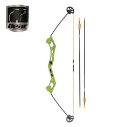 Arc à poulies pour jeunes Bear Archery Apprentice Vert Droitier