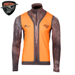 Sportchief The Beast Hunt Half-Zip JT Moose Camo Orange Hunting Shirt