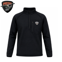 Sportchief Black Men's Half-Zip Track Pullover