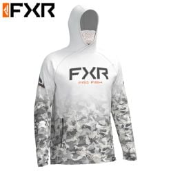 Chandail À Capuchon FXR Men's Pro Air UPF Blanc