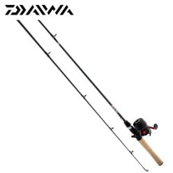 Daiwa D-Turbo 6′6″ Medium Heavy 2PC Spincast Combo