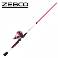 Ensemble Canne Et Moulinet Spincast Zebco Roam Pink 6'0" Moyenne 2 Pièces