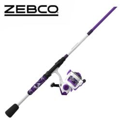 Ensemble Canne Et Moulinet Spinning Zebco Roam 30 Prism Purple 6'6" Moyenne